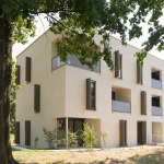 Mehrfamilienhaus in Holzbauweise.