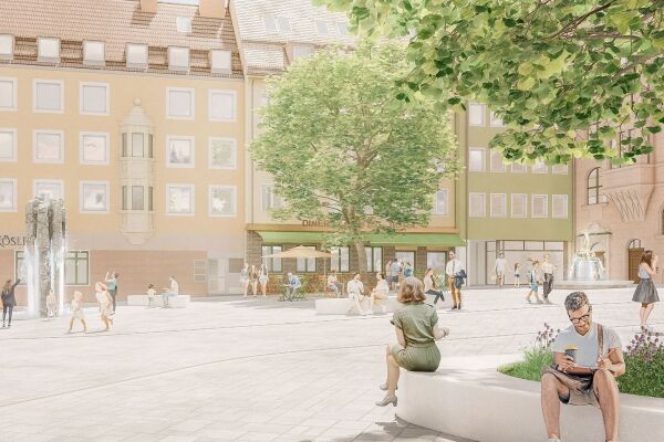 Für den künftig verkehrsberuhigten Geschäftsbereich im Planungsgebiet Obstmarkt sind insgesamt 42 neue Bäume vorgesehen.