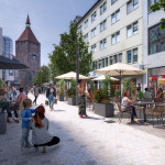 3D-Visualisierung: Die Breite Gasse nach der Umgestaltung.