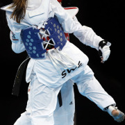 Taekwondo Wettkampf.