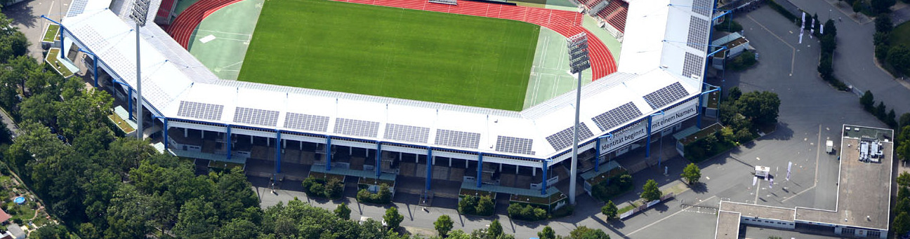 Luftbild des Max-Morlock-Stadions (2017).