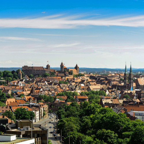 © Uwe Niklas / CTZ Nürnberg Blick über die Altstadt auf die Kaiserburg © Uwe Niklas / CTZ Nürnberg