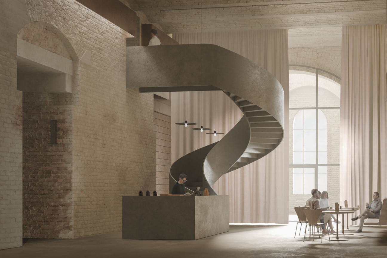 Visualisierung: Kongresshalle Foyer Performanceraum, Bild © Georg Reisch GmbH & Co.KG und LRO GmbH & Co.KG.