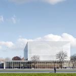 Geplante Außenansicht des neuen Konzerthauses.