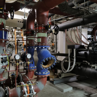 Blick in das leerstehende Kaufhof-Gebäude.