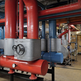 Blick in das leerstehende Kaufhof-Gebäude.