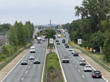 Foto: Der Franken·schnell·weg in Nürnberg., Bild © Marius Marthold / Stadt Nürnberg