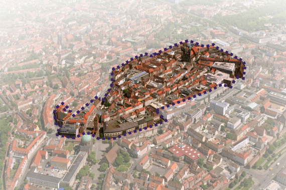 Onlinebeteiligung Luftbild Altstadt-Mitte
