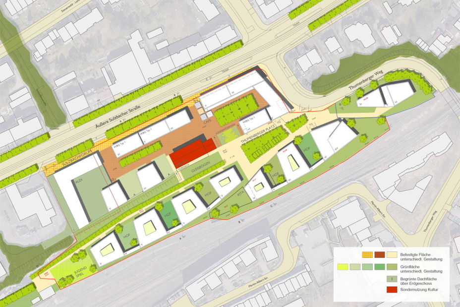 Rahmenplan der Bebauung des Brantweinareals., Bild © MORPHO-LOGIC Architektur + Stadtplanung