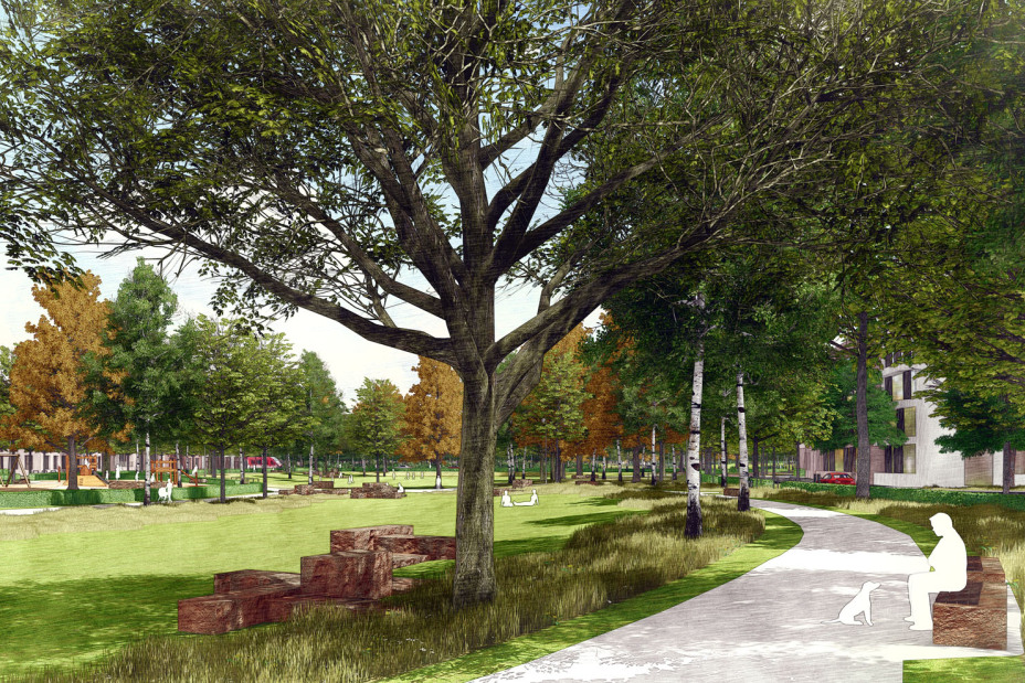 Modellbild des Stadtquartiers Lichtenreuth., Bild © Aurelis Real Estate Service GmbH