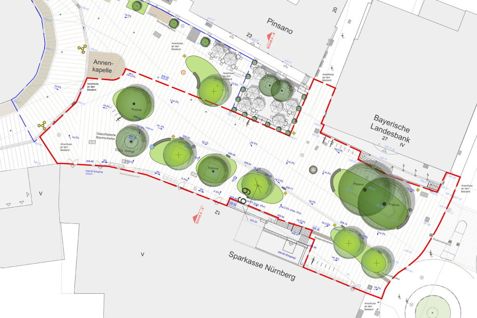 Lorenzer Platz Gestaltungsplan, Bild © Stadtplanungsamt / Stadt Nürnberg
