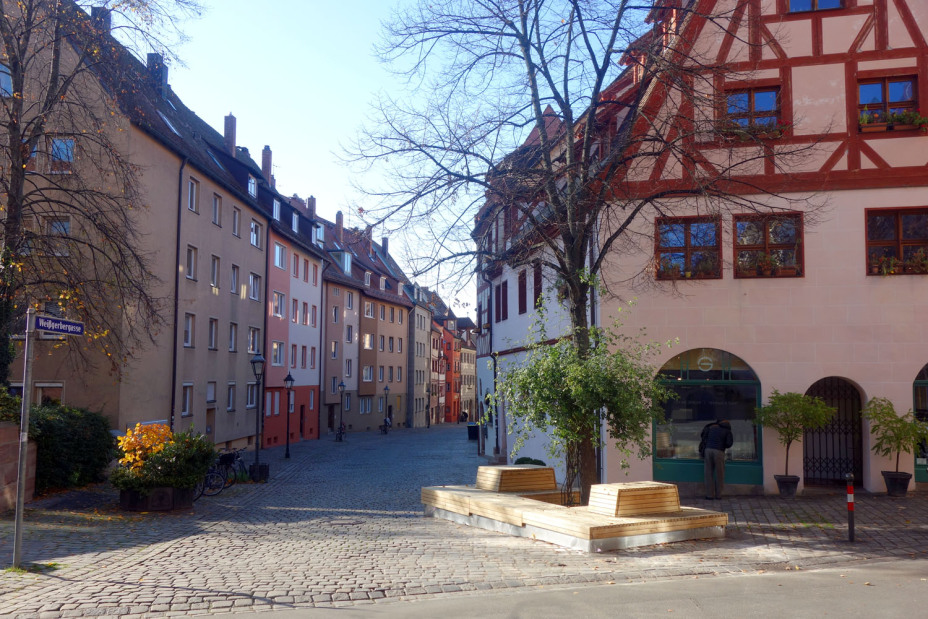 Weinmarkt und Weißgerbergasse, Bild © Verkehrsplanungsamt / Stadt Nürnberg