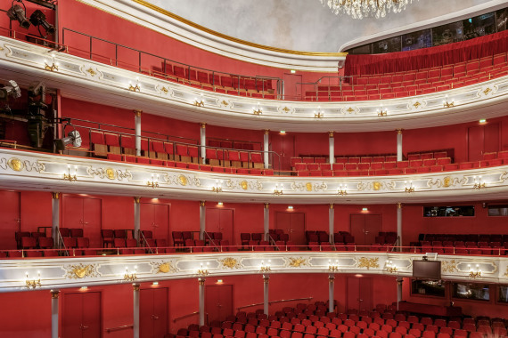 Zuschauerraum im Nürnberger Opernhaus.