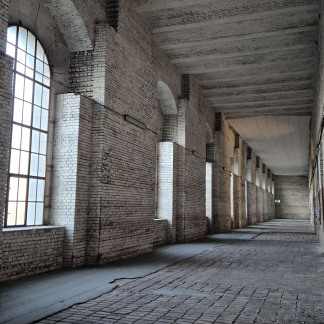 ( Bild: Heike Bauer / Stadt Nürnberg ) Blick vom künftigen Foyer in die benachbarten Sektoren, in denen Ausstellungsflächen geplant sind.