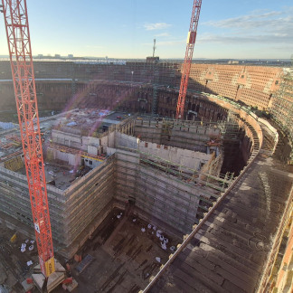 ( Bild: Heike Bauer / Stadt Nürnberg ) Bestand und Neubau in der Gesamtansicht.