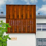 Detailaufnahme des Gebäudes der Kulturwerkstatt Auf AEG