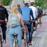 Radfahrer in der Stadt