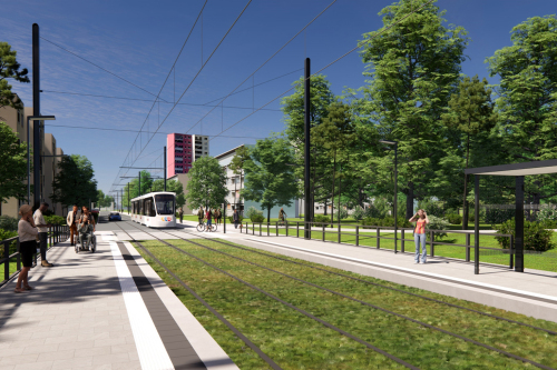 Stub Visualisierung Friedrich-Bauer-Straße © Claus Hirche / ZV StUB