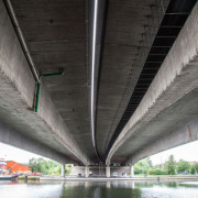 Frankenschnellweg-Brücke über Südwesttangente und Main-Donau-