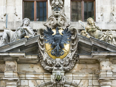 Bild © Birgit Fuder / Stadt Nürnberg Foto: Prunk·portal vom Rathaus in Nürnberg., Bild © Birgit Fuder / Stadt Nürnberg