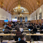 Mitglieder des Nürnberger Stadtrats bei den Haushaltsberatungen 2022.