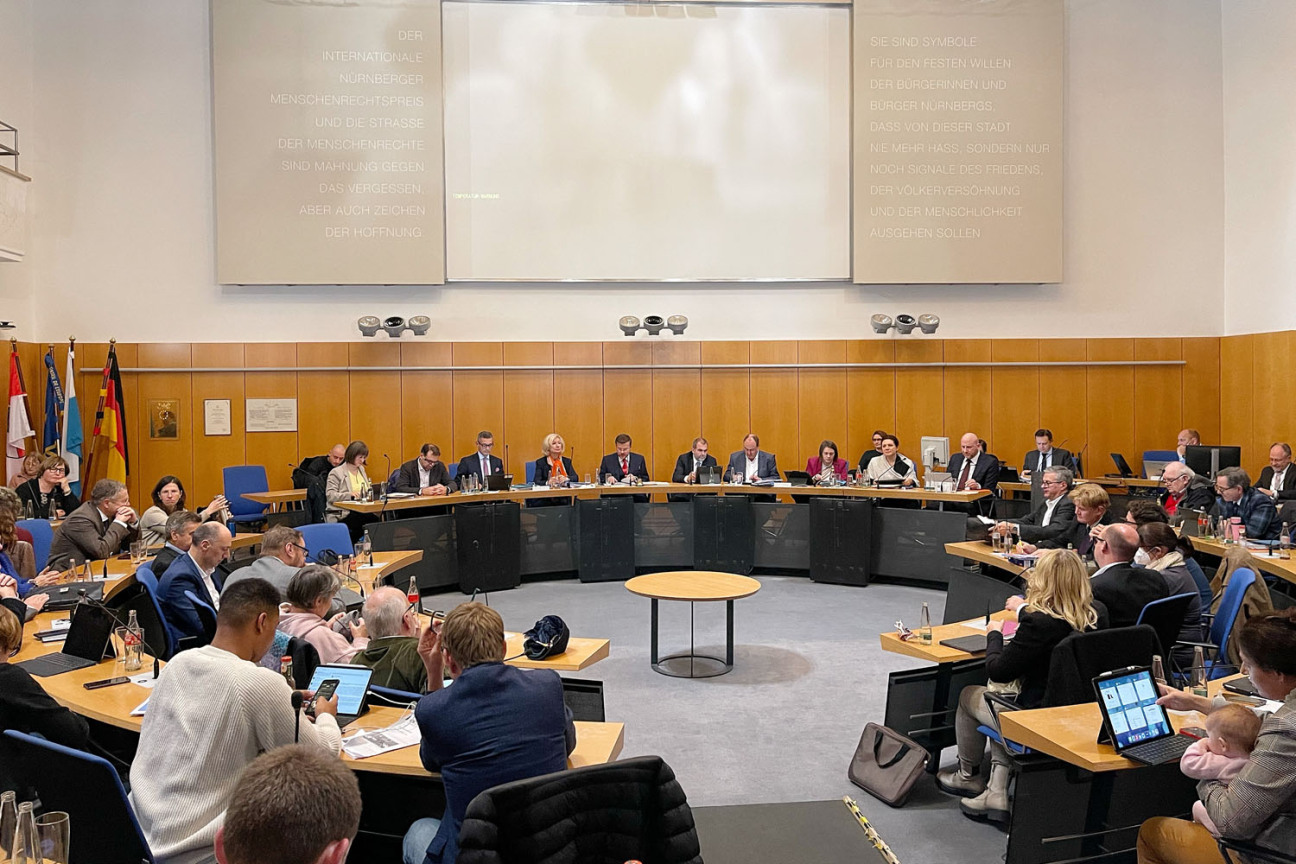 Beratungen des Nürnberger Stadtrats für den Haushalt 2023, Bild © Andreas Franke / Stadt Nürnberg