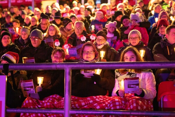 Adventssingen im Stadion.